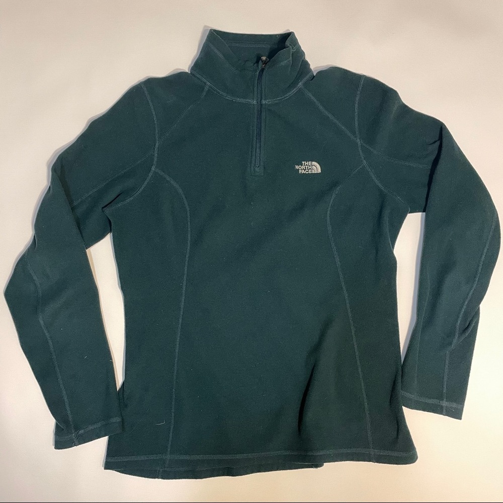 North face fleece quarter zip up sweatshirt